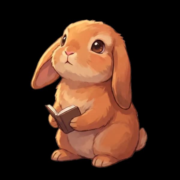 Holland Lop mascot beside a daily rabbit fact